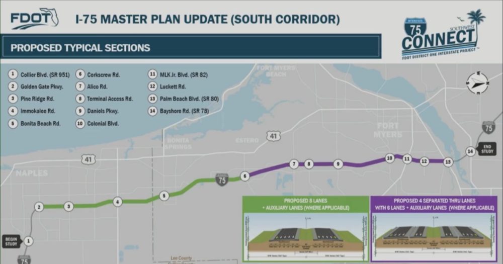 Read more about the article FDOT Planning to Widen I-75 in Lee and Collier Counties